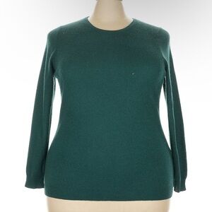 3X 100% cashmere pullover sweater Macy’s Charter Club Forest Green hunter pine